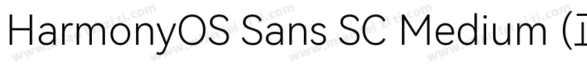 HarmonyOS Sans SC Medium (正文)字体转换